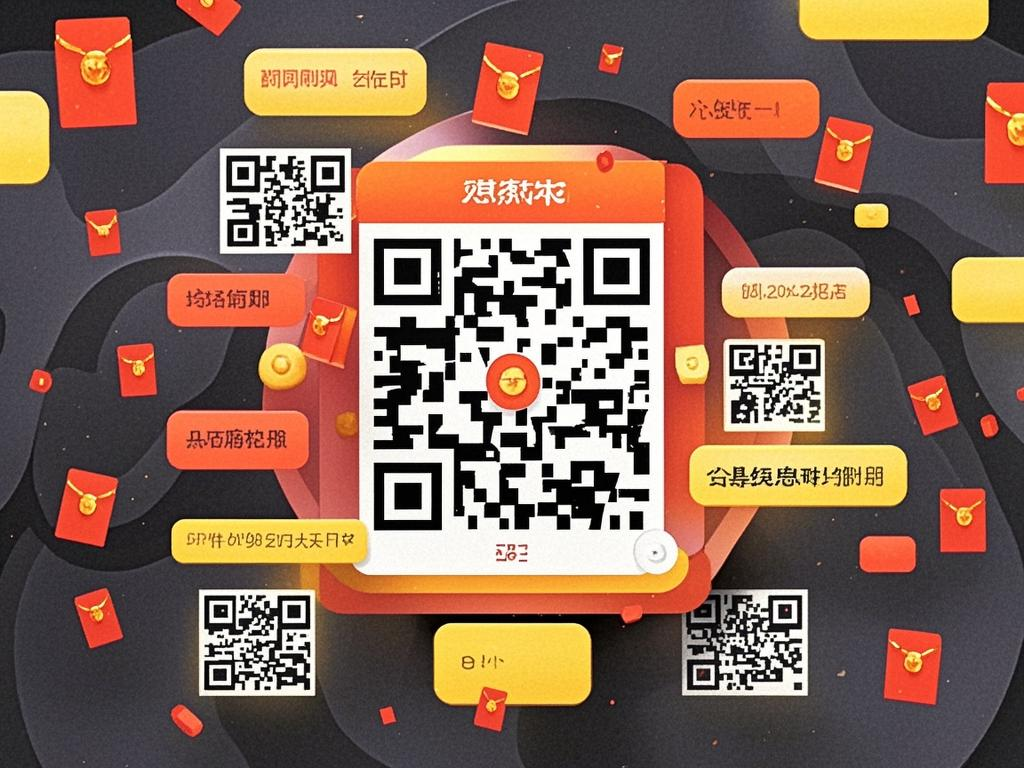 二维码红包弹幕示例