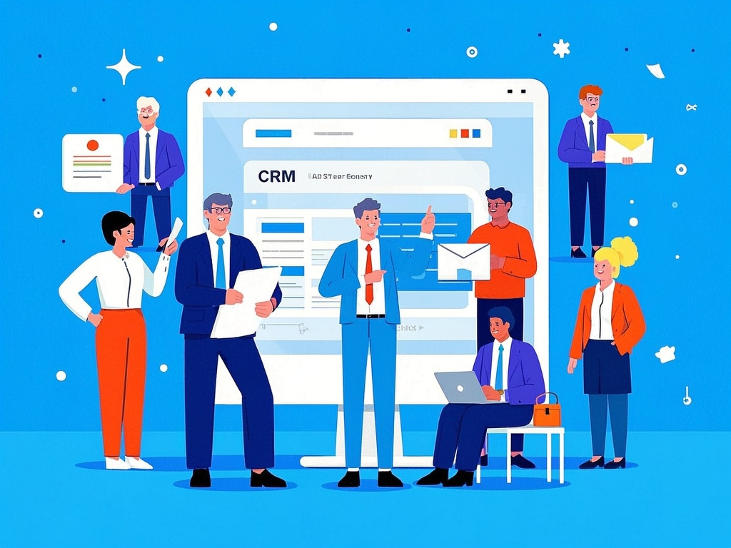 CRM客户服务系统示意图